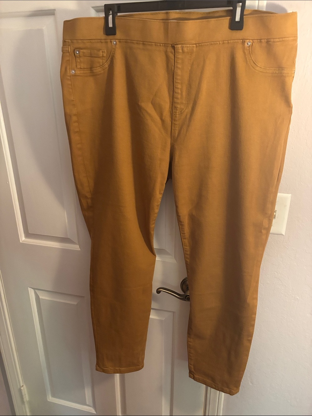 Amazon Essentials Women's Skinny Pants in Mustard